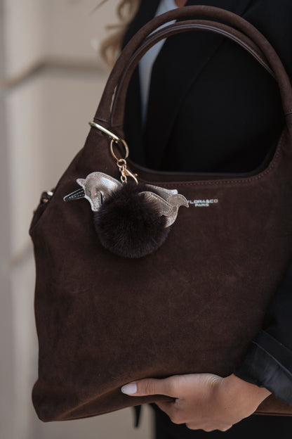 MALA DE OMBRO FLORA & CO